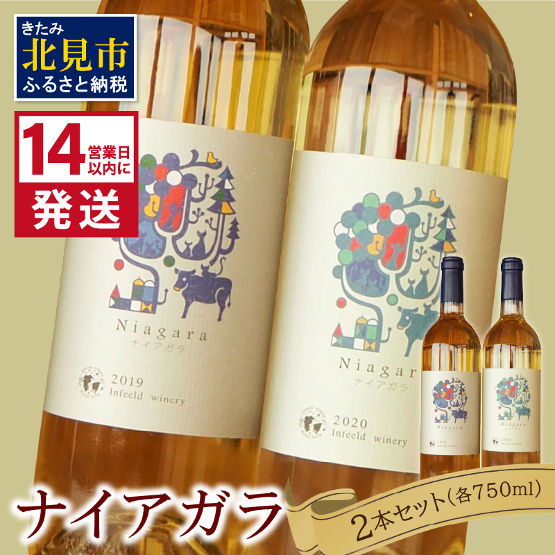 《14営業日以内に発送》ナイアガラ2本セット ( ワイン お酒 酒 ぶどう セット )【138-0006】