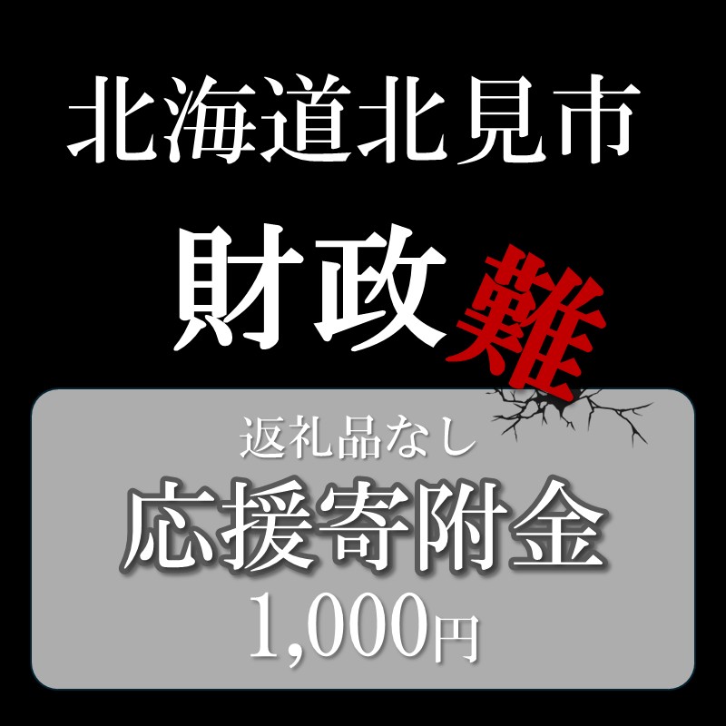 【返礼品なし】北海道北見市 応援寄附(1,000円分)【223-0001】