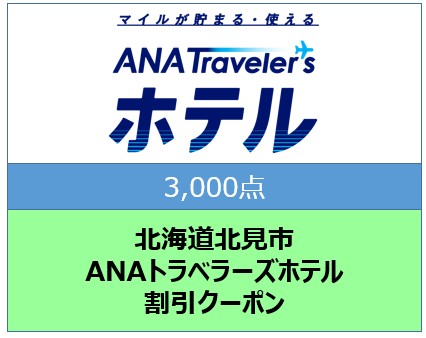 北海道北見市ANAトラベラーズホテル割引クーポン3,000点分