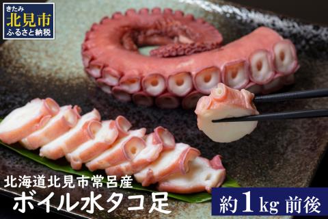 北海道北見市常呂産 ボイル水タコ足 約1kg前後 ( 海鮮 たこ 水タコ )【091-0010】