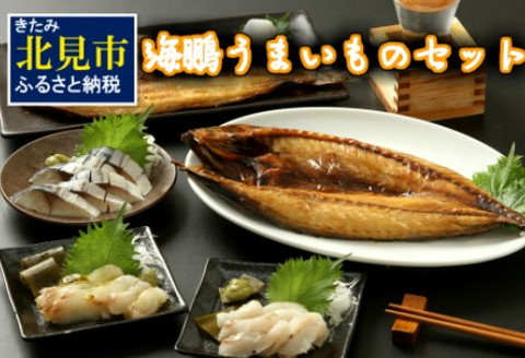 海鵬うまいものセット ( 海鮮セット ほっけ 鯖 ヒラメ 鯛 食べ比べ 魚介類 セット 贈答 お中元 お歳暮 贈り物 )【094-0018】