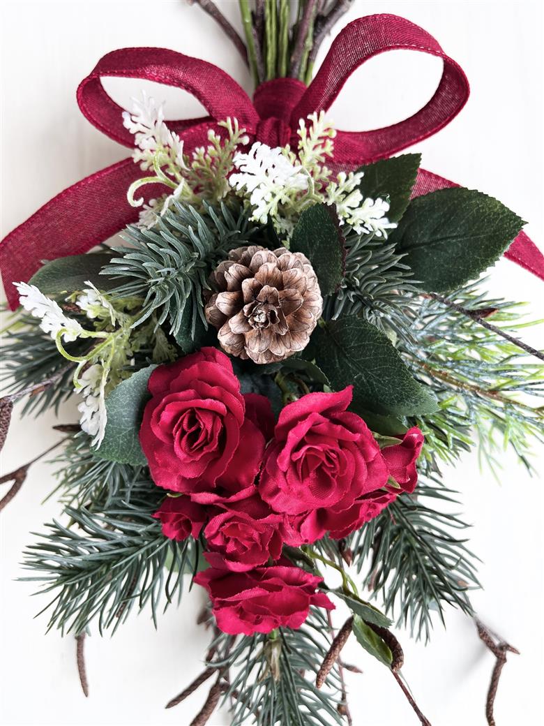 【ギフト用】美流渡の森 アーティフィシャルフラワー・スワッグ 1【12242】[a110-062]