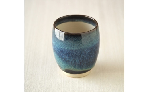 開窯70年の伝統 北海道のやきもの こぶ志窯 湯呑2色セット【03106】[a102-006]