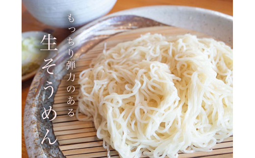 これぞ本物の生の味!元祖生そうめん4食×1箱（鮭節冷つゆ味×4）【16114】[a113-006]