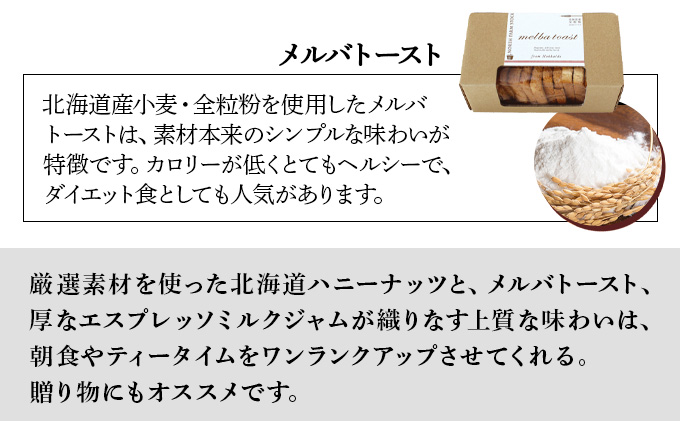 北海道ハニーナッツとエスプレッソミルクジャムのセット（EHM-01）【07103】[a105-003]