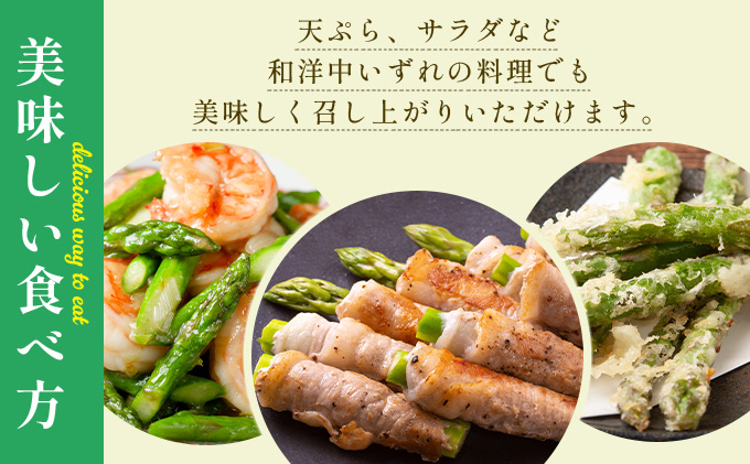 北海道岩見沢産グリーンアスパラ 2Lサイズ1kg[a142-002]