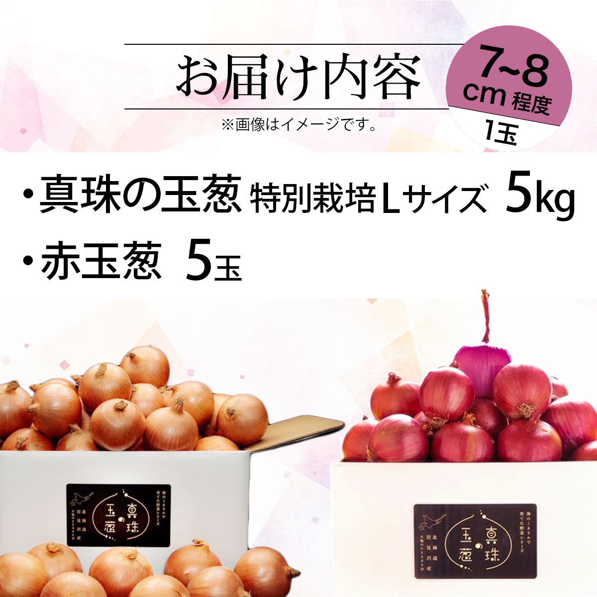 真珠の玉葱 特別栽培Lサイズ5kg (赤玉葱5個入り)≪海のミネラルで育てた特別栽培玉葱≫【50108】[a134-008]