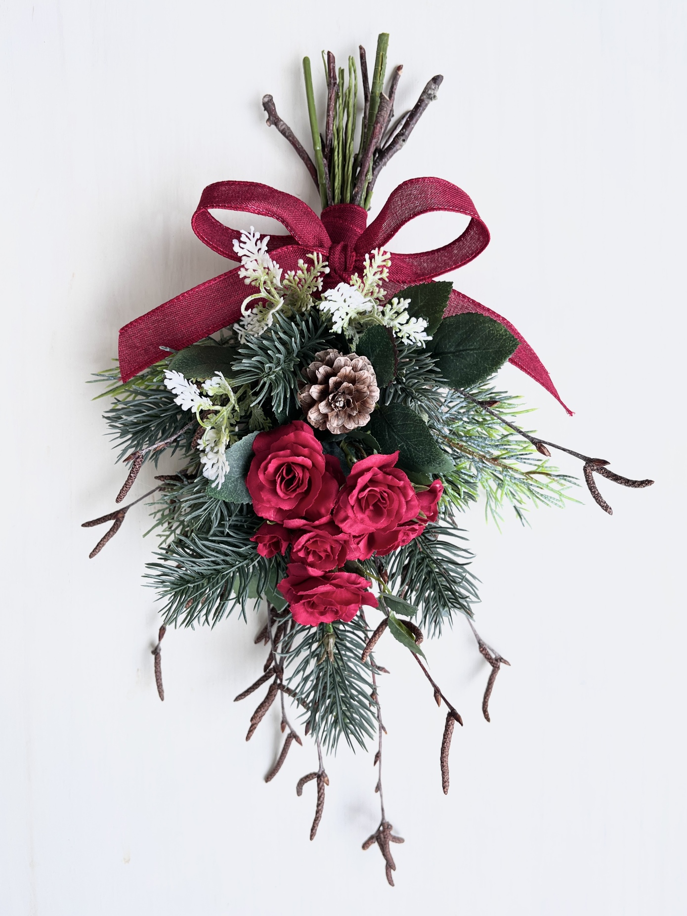 【ギフト用】美流渡の森 アーティフィシャルフラワー・スワッグ 1【12242】[a110-062]