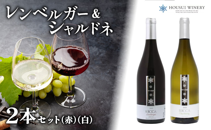 北海道岩見沢市の風土を生かした宝水ワイナリー「雪の系譜」ワイン２本セット（赤・白）【31103】[a122-003]