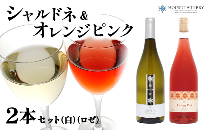 雪が育むこだわりの宝水ワイナリーワイン２本セット（ロゼ・白）【31102】[a122-002]