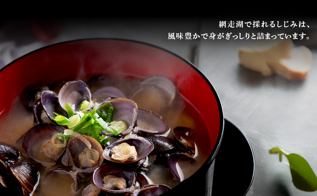 朝食セット 天然新巻鮭切り身5切と網走湖のしじみ貝1kg ABB162