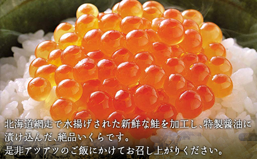 網走産「鮭いくら醤油漬」ドーンと1kg(250g×4) ABC034