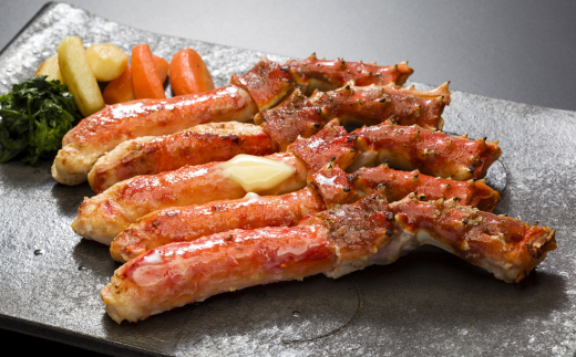 生冷凍 本タラバガニ ポーション 脚 むき身 1kg 【生食可・お刺身OK 】（北海道・ロシア産） ABB001