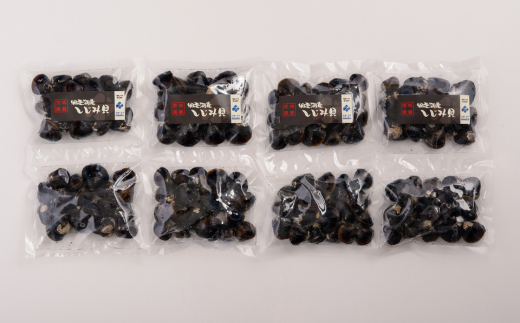 網走湖産冷凍しじみ貝小分け済み1kg（125g×2）×4袋 ABB146