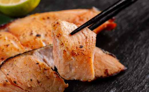 網走加工の秋鮭 粕漬 ・ 西京漬 セット ABE095