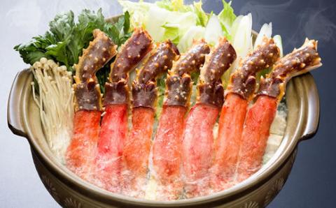 生冷凍本タラバガニポーション脚むき身 1kg【生食可・お刺身OK】（北海道産） ABE012