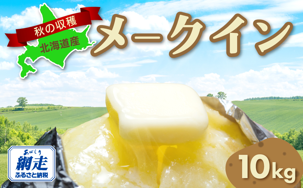 【先行予約】秋の収穫メークイン 約10kg詰め（2026年9月15日以降発送） ABAO070