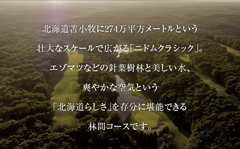 E07 【平日限定】ニドムクラシックコース ゴルフ場利用券（セルフプレー） 15,000円分　T042-FT11