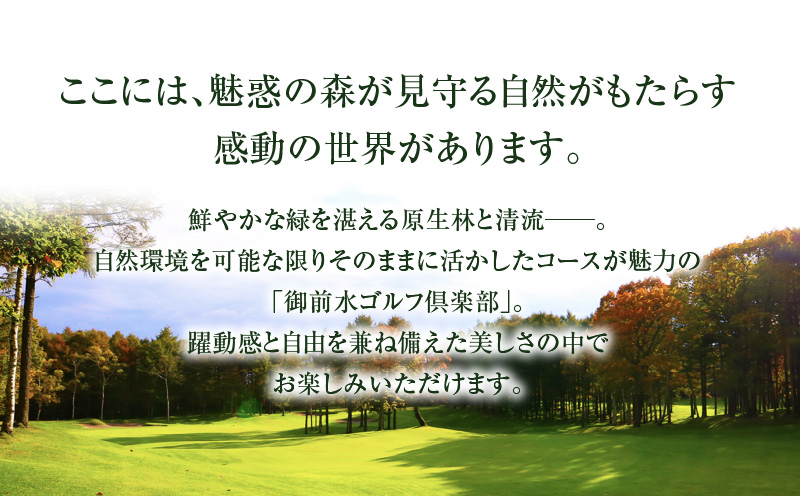 E03 御前水ゴルフ倶楽部 ゴルフ場利用券 15,000円分　T042-FT07