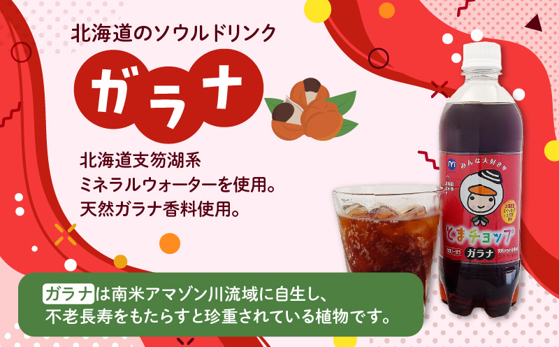 【ガラナ 500ml×24本】とまチョップ カロリーオフ　T057-001