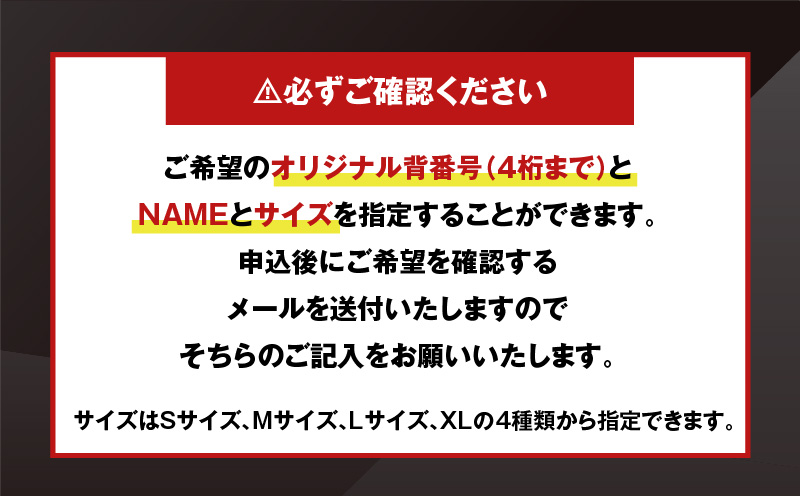 2025-2026シーズン オーセンティックユニフォーム・ホーム・オリジナル背番号＆NAME　T018-005