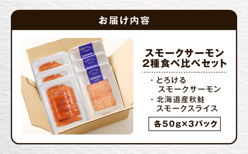 【王子サーモン】スモークサーモン2種 食べ比べセット　T041-007