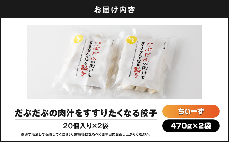 だぶだぶの肉汁をすすりたくなる餃子ちぃーず 40個　T060-003