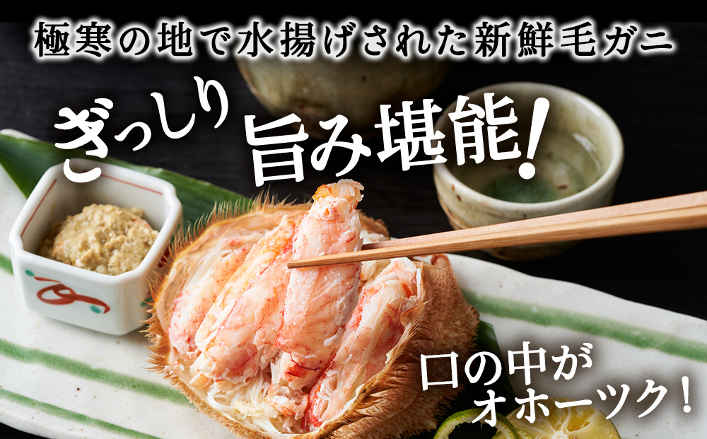 【2025製造】ボイル毛ガニ1尾550g～650g