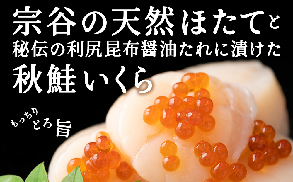 【稚内産】天然 生ほたて 1kg と 秋鮭 いくら 醤油漬 500g（北海道 海鮮丼 に!）