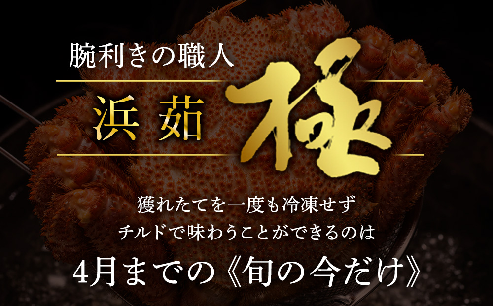 【未冷凍、冷蔵発送! 2026年新物】極・稚内産毛ガニ570g～670g 浜茹でチルド