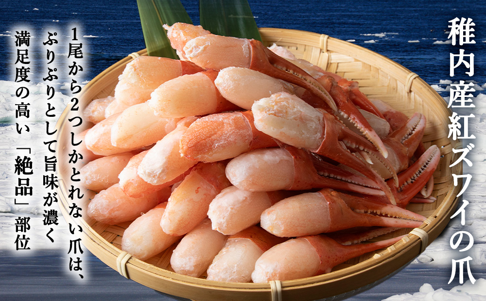 【6月発送】【訳あり】むき済 紅ズワイガニ爪 500g 海鮮