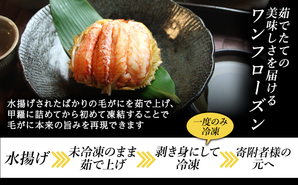 【7営業日以内発送】毛ガニ甲羅盛セット（1個）