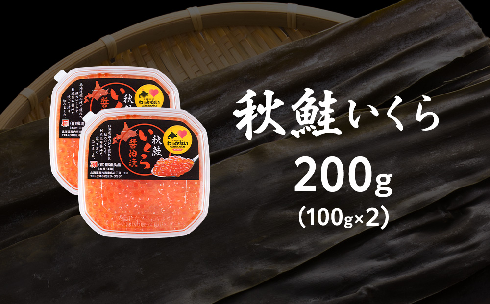 【宗谷海峡産】秋鮭いくら醤油漬け100g×2パック