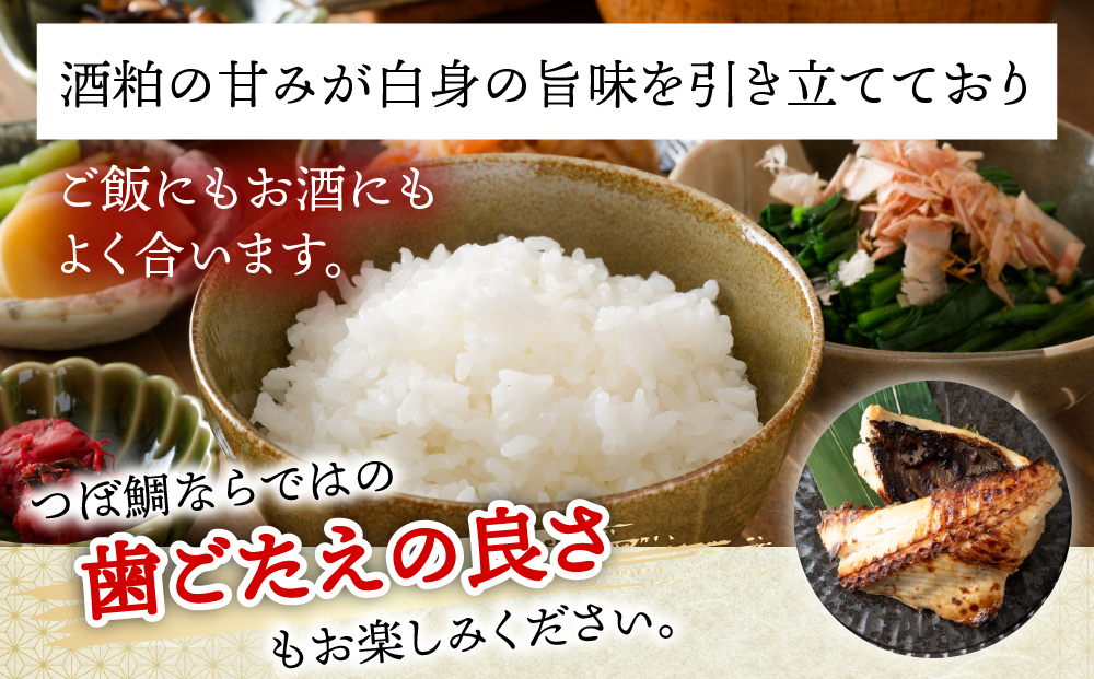 粕漬け つぼ鯛 6枚 鯛 タイ 稚内機船漁業協同組合