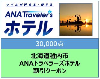 北海道稚内市　ANAトラベラーズホテル割引クーポン（30,000点分）