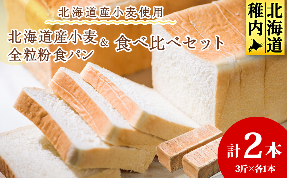 北海道産小麦&全粒粉食パン　食べ比べセット