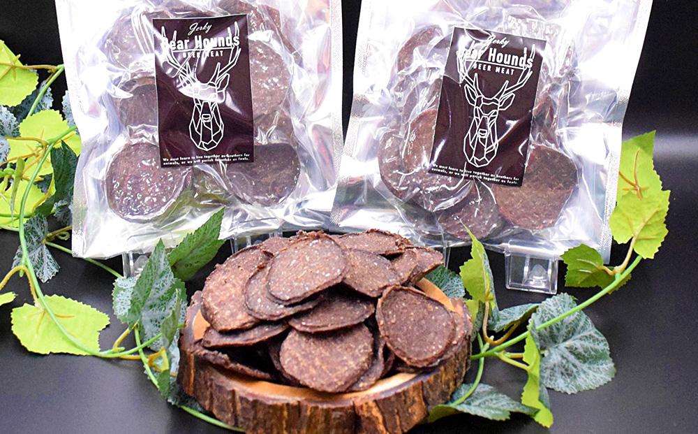 DearHounds こだわりの愛犬 愛猫用おやつ蝦夷鹿コインチップジャーキー100ｇ×2個　合計200g