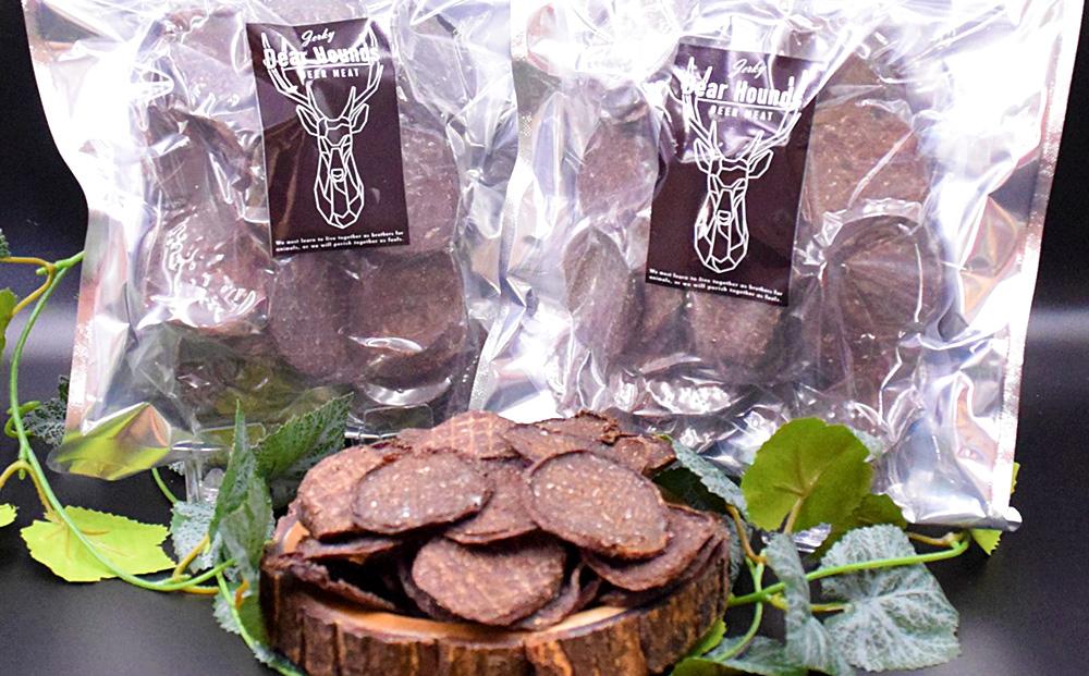 DearHounds こだわりの愛犬 愛猫用おやつ蝦夷鹿コインチップジャーキー200ｇ×2個