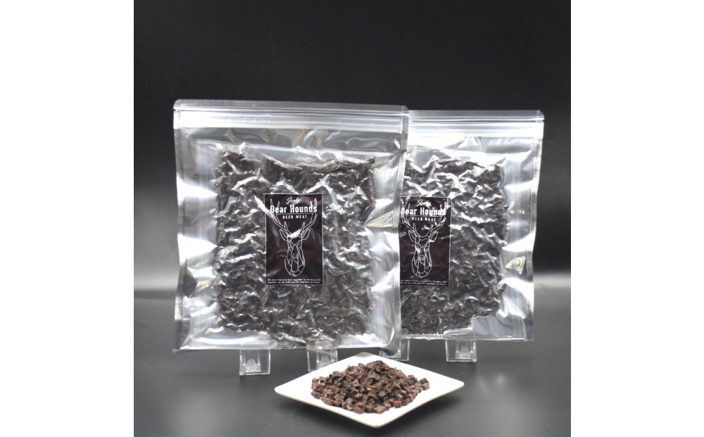 DearHounds こだわりの愛犬 愛猫用おやつ 蝦夷鹿キューブジャーキー 200g×2個 合計400g