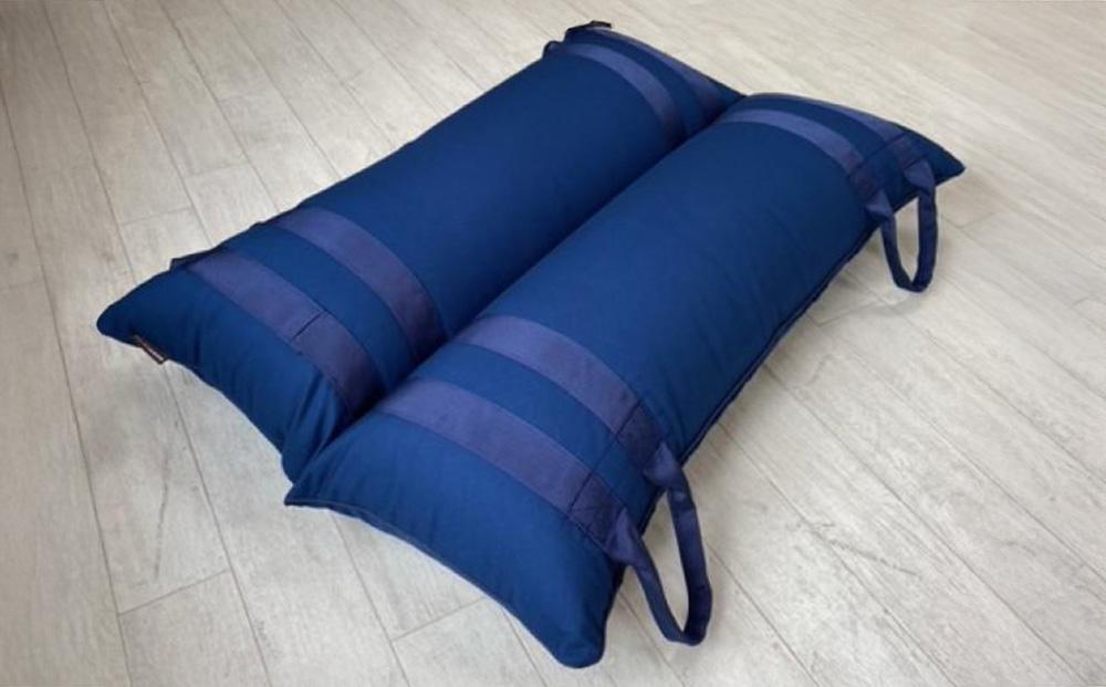 ペット（犬向け）用介護クッション「RAKU2」 インディゴブルー MLサイズ