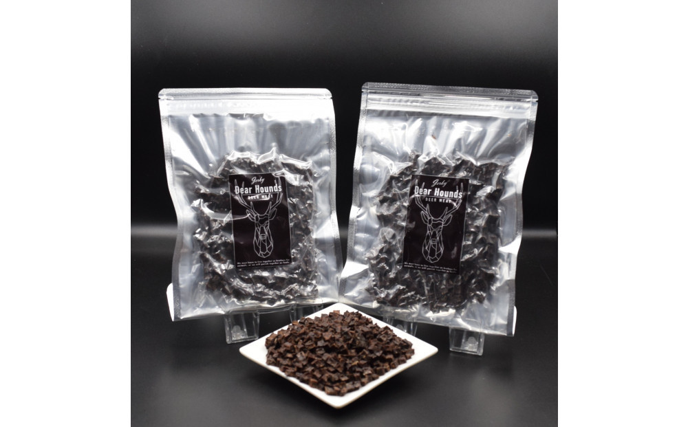 DearHounds こだわりの愛犬 愛猫用おやつ 蝦夷鹿キューブジャーキー 100g×2個 合計200g