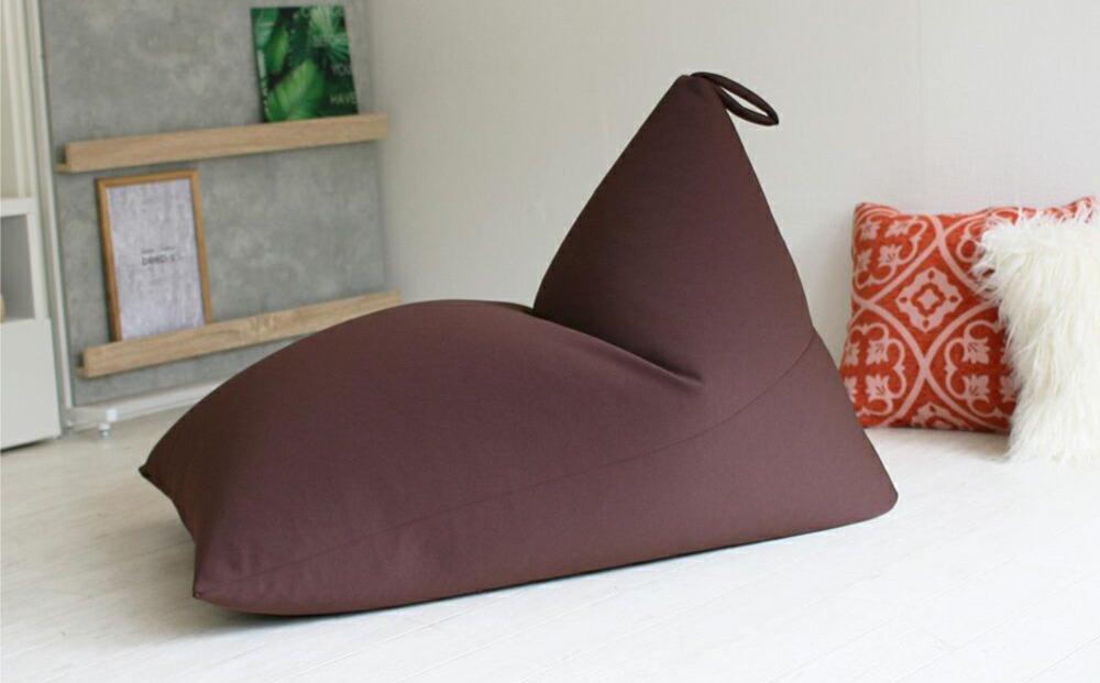 ビーズクッション ポルトBIG 日本製 ブラウン