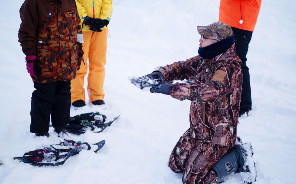 スノー トレッキング in美唄