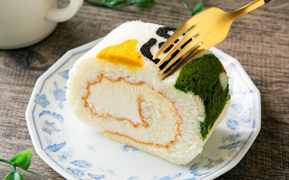 北海道産ミルクと美唄産玄米を使用したGOLF５名物しっとり食感の浮島ロールケーキ(300g×3個)