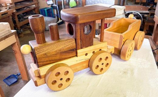 「夢そらち」号 汽車 木製 おもちゃ