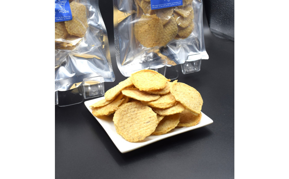 DearHoundsこだわりの愛犬愛猫おやつ 鱈 コインチップジャーキー100g×2個　合計200g