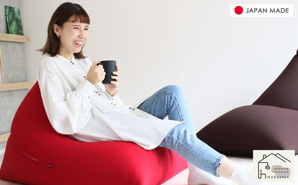 ビーズクッション ポルトBIG 日本製 レッド