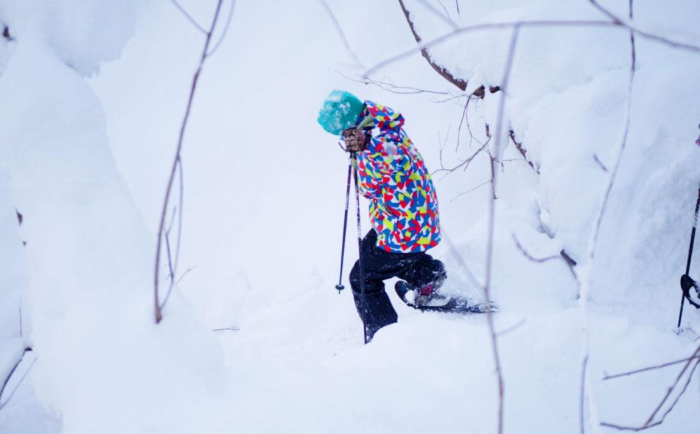 スノー トレッキング in美唄