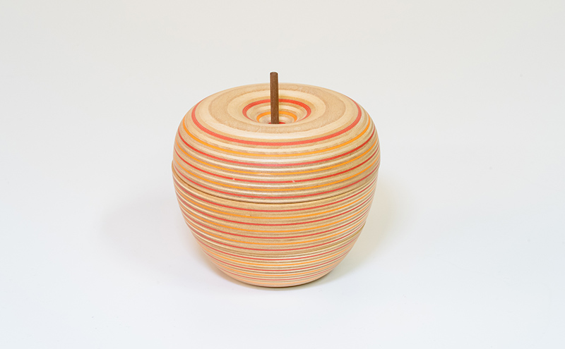 木製 メモスタンド ringo ro レッドオレンジ ウッドデザイン賞受賞 ペーパーウッド メモ スタンド おしゃれ かわいい デスク用品 事務用品 雑貨 文房具 日用品 置物 インテリア 北海道 芦別市