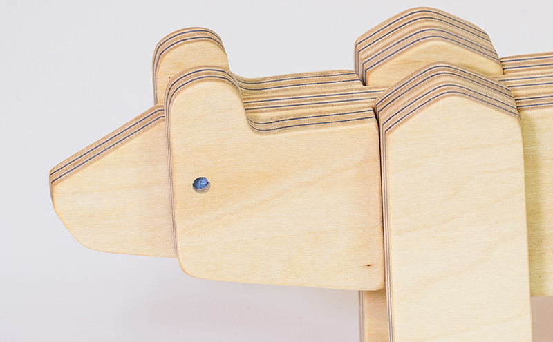 【ウッドデザイン賞受賞】 木製 動物パズル higuma 北海道 芦別市 滝澤ベニヤ